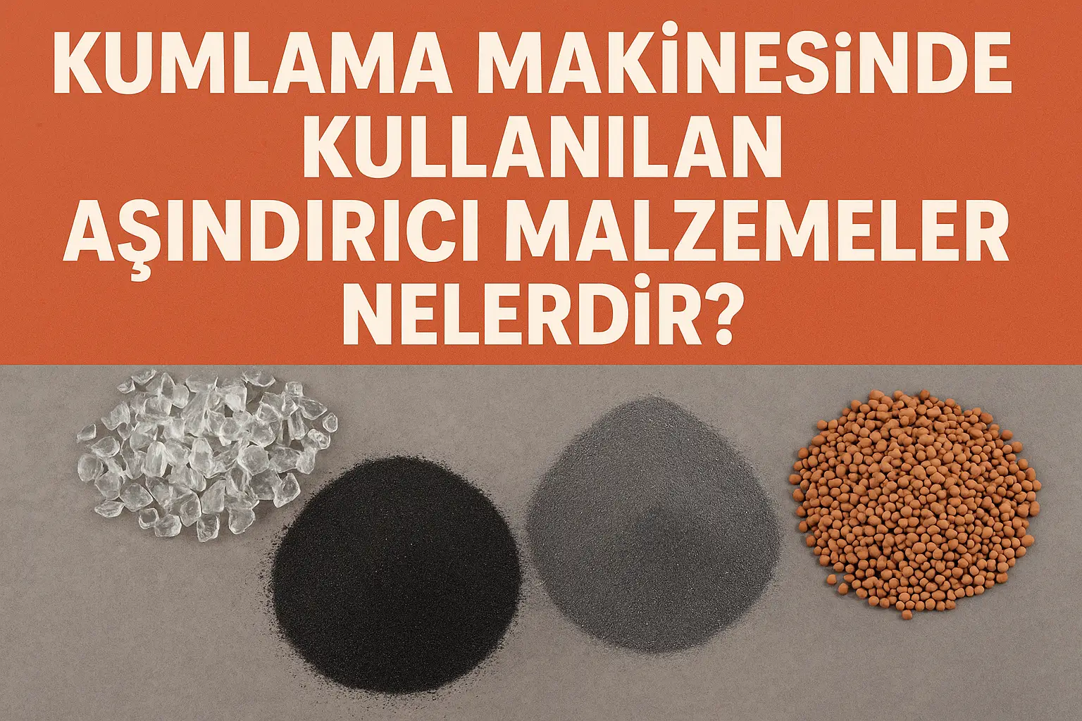 Kumlama Makinesinde Kullanılan Aşındırıcı Malzemeler Nelerdir?